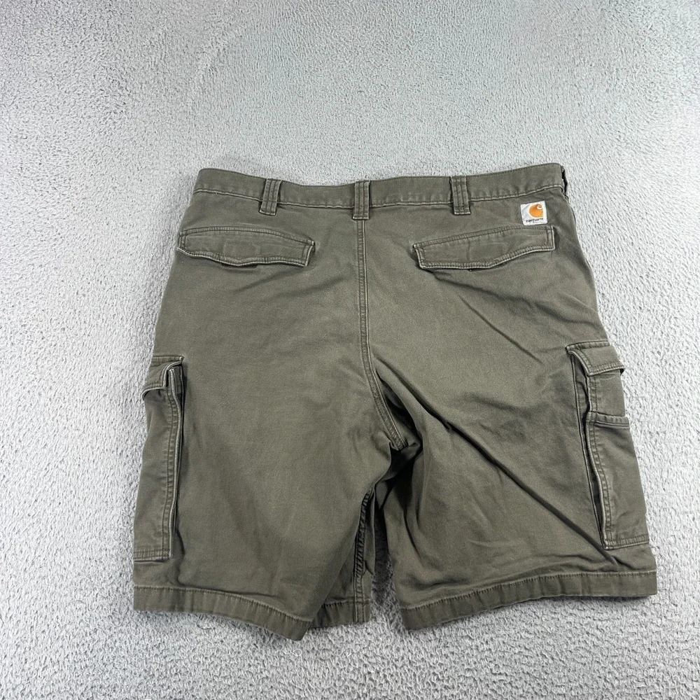 Carhartt Relaxed Fit Cargo Shorts Mens 40 Dark Green Rugged Flex Work 103542 217